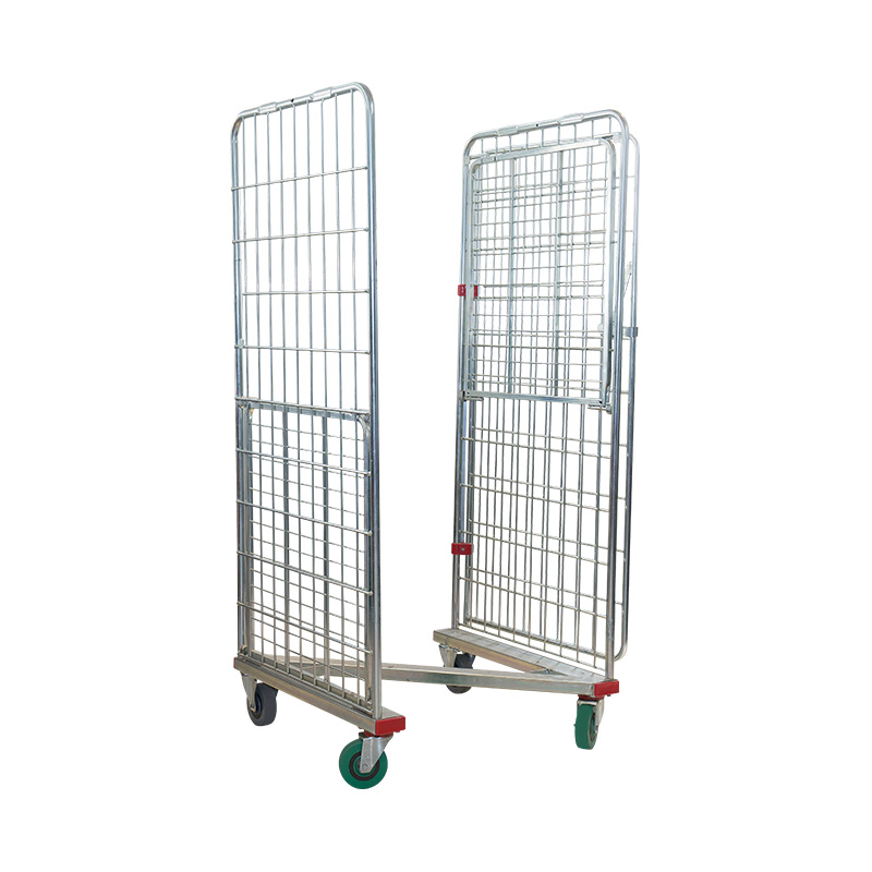 Z Shaped Cadmiae mobile Roll continens Cage Trolley